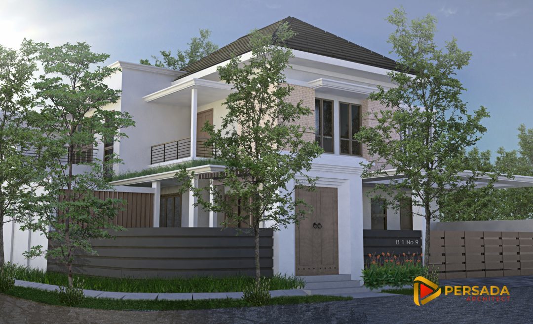 Desain Rumah Tropis 16 m x 17 m di Bekasi, Jawa Barat